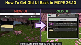 How To Get Old UI Back in MCPE 26.10 | LeviLauncher screenshot 3