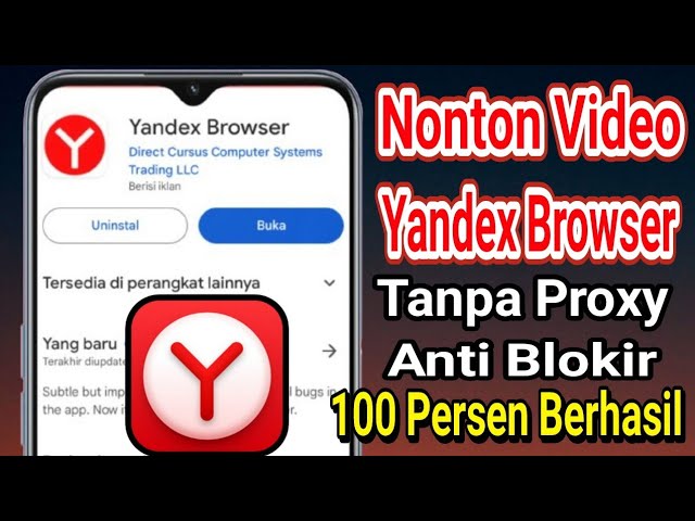 Cara Baru Menonton Video Apa Saja Di Yandex Browser Tanpa Proxy Dan Anti Blokir class=