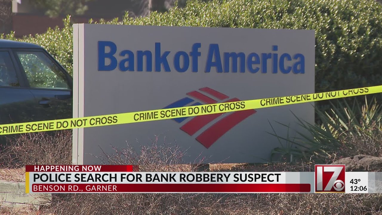 Garner police searching for bank robbery suspect - YouTube
