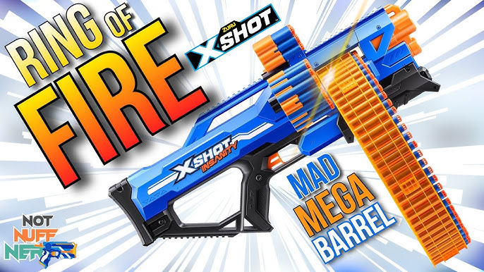 X-Shot Insanity Mad Mega Barrel 36609 + Elektronicza Tarcza 4 cele