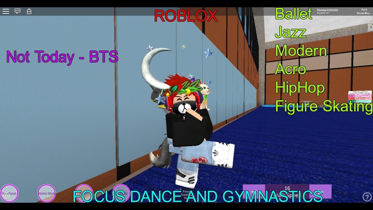 Roblox Focus Dance And Gymnastics Not Today Firestar13333333 Youtube - not today roblox