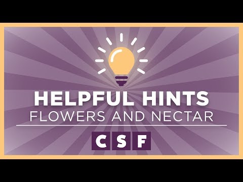 Helpful Hints: Lesson 11.4 Part 2 - Flowers and Nectar Instructional Video Helpful Hints: Lesson 11.4 Part 2 - Flowers and Nectar Instructional Video