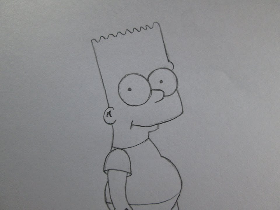 Cómo dibujar Bart Simpson de Los Simpson - YouTube