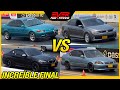 No Creerás lo que pasó. VW Jetta GLI 🆚 Honda Civic 🆚 BMW M240i🔥 DRAG RACING 🔥 piques B/quilla 2022