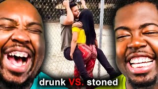You Laugh, You Lose Challenge! | DRUNK vs STONED