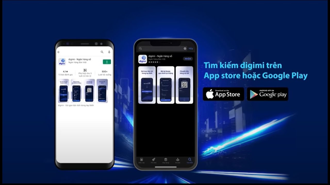 Hướng dẫn chuyển đổi ứng dụng ngân hàng số mới của Bản Việt với tên gọi là "digimi"