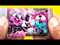 Pink vs black flip book  funny cartoons for kids