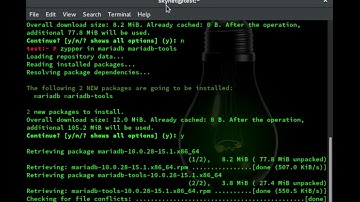 [HOW TO] Install mysql on opensuse leap 42.1 in terminal