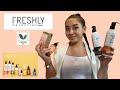 Je teste des produits vegan  freshly cosmetics 