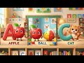Learn ABC Alphabet with Objects | ABC Song for Kids 🎶 | A for Apple 🍎 B for Ball ⚽ C for Cat 🐱 |