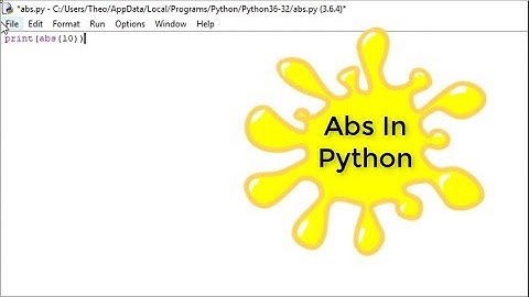 How to find Absolute Value In Python (abs)