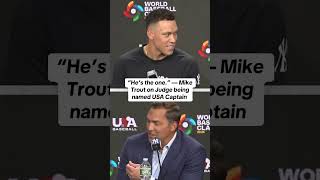 Judge joins team USA 🇺🇸 #aaronjudge #mlb #yankees #miketrout