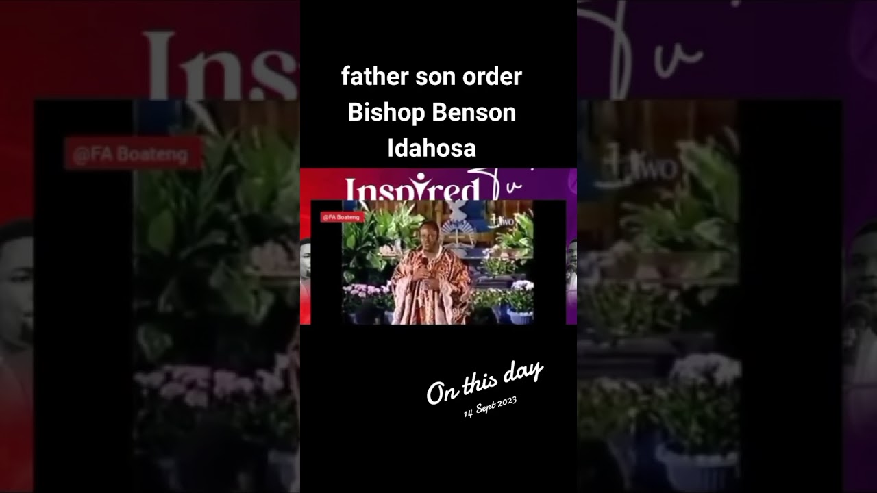 Blessed Memory Bishop Benson Idahosa #bensonidahosa #advice