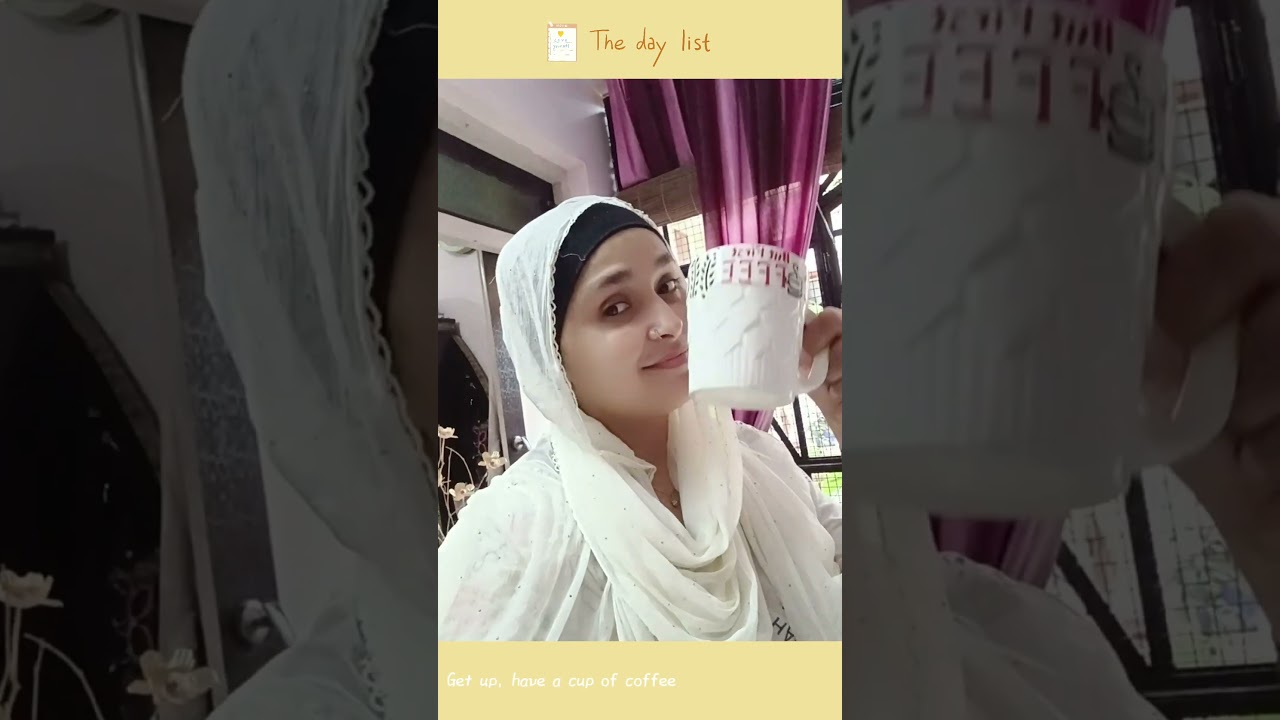 Morning routine, A rainy day...