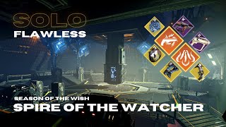 Solo Flawless Dungeon 'Spire of the Watcher'  Solar Hunter  Season of the Wish  Destiny 2