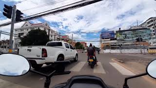 Drove to BCEL main // Vientiane Laos 2021 // Annasor moTour