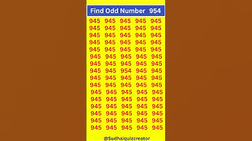 Find Odd Number 🧠 👉  #quiz #facts #gk #shortsvideo #puzzle #odd