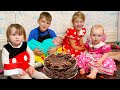 Lima Anak menyiapkan kejutan untuk ulang tahun Ayah