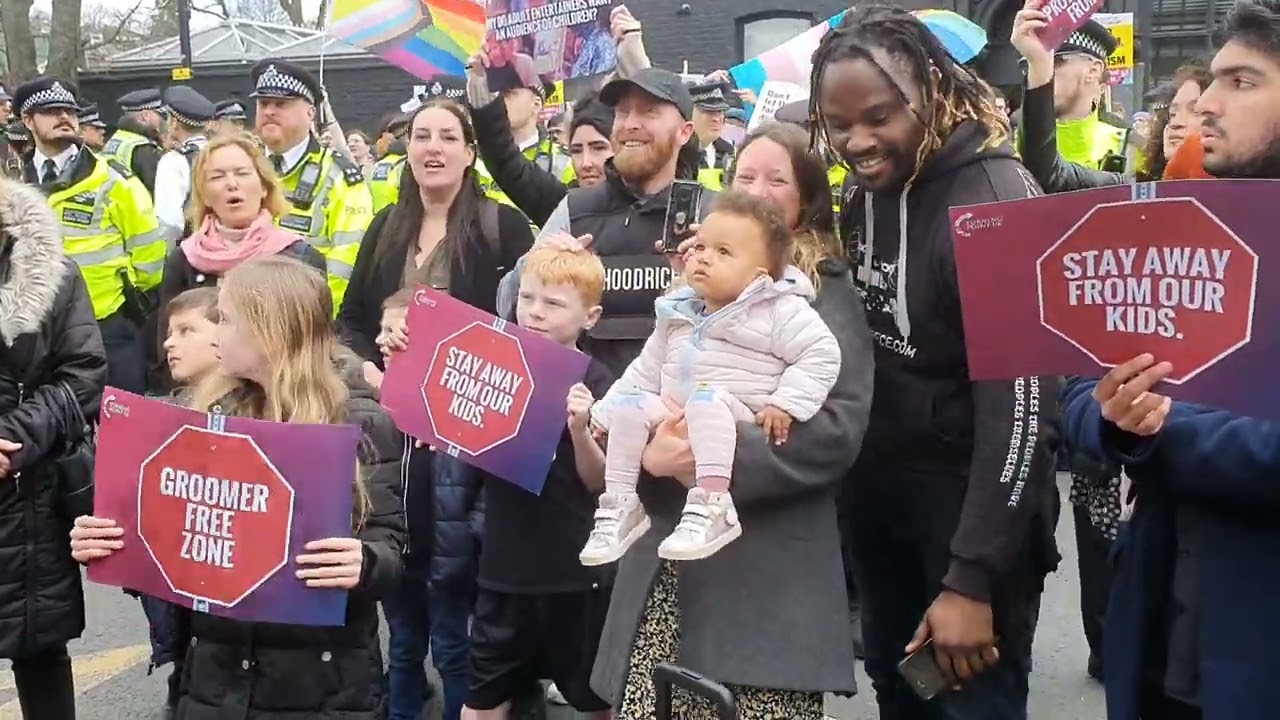 Remeece & Children Protest At The Honor Oak Pub 25/03/23