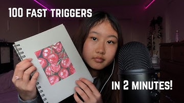 ASMR 100 triggers in 2 minutes ✨