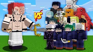 SUKUNA PRIME VS TODO MUNDO NO MINECRAFT