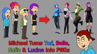 Michael turns Tari, Belle, Sofia and Lucinia into PNGs/Grounded Michael turns Tari, Belle, Sofia and Lucinia into PNGs/Grounded