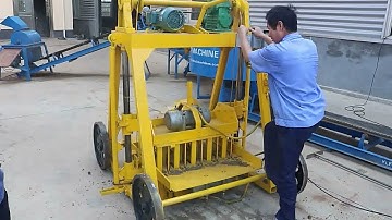 Small Cheap Movable egg laying concrete brick block and paver making machine qt4-45