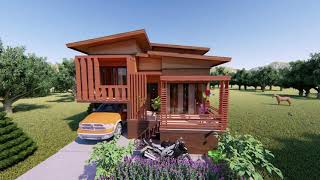 Ada Desain Rumah Kayu Minimalis 3 kamar
