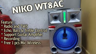 SPEAKER NIKO WT8AC | 8' | 80watt | cuma 500rb