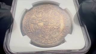 1542 German States Ottingen Thaler NGC AU58
