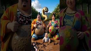Evolution Of Catsumo Wrestler & Woman Sit On Dirty Road With Den Leech