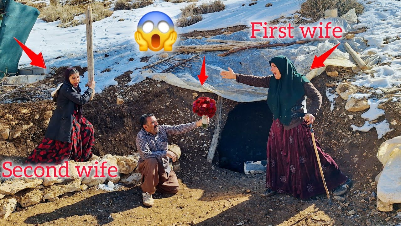 Family conflict, second wife, first wife's anger, and adventure in the desert