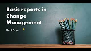 Basic Reporting in Change Management in ServiceNow