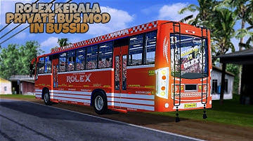ROLEX Kerala Private Bus Mod In Bus Simulator Indonesia - Bussid Bus Mod - Bussid Car Mod - Bussid