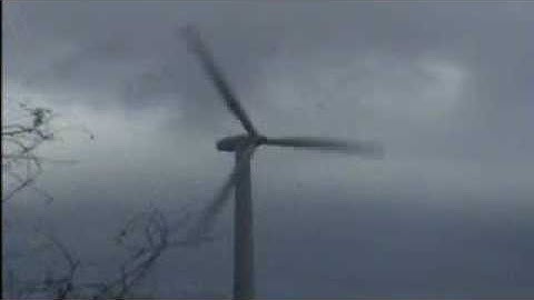 Danish Windturbine colapses in storm
