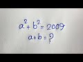 Olympiad Algebra Problem: Find the Value of a + b