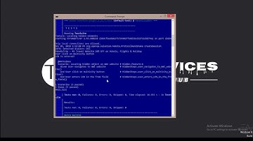 Running Test using CMD