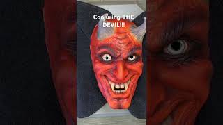 Making THE  DEVIL MASK !! #halloween #mask #maskmaking #satan #devil