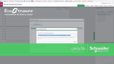 Generating a Sharing URL for Power Monitoring Expert Slideshows | Schneider Electric Support