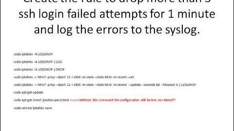 Using iptables on UBUNTU 14.04 LTS to thwart / stop SSH hackers