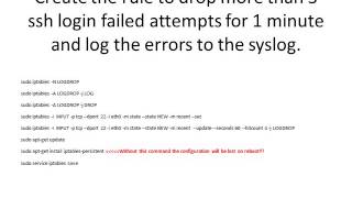 Using iptables on UBUNTU 14.04 LTS to thwart / stop SSH hackers
