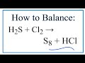 Balancing Chemical Equations