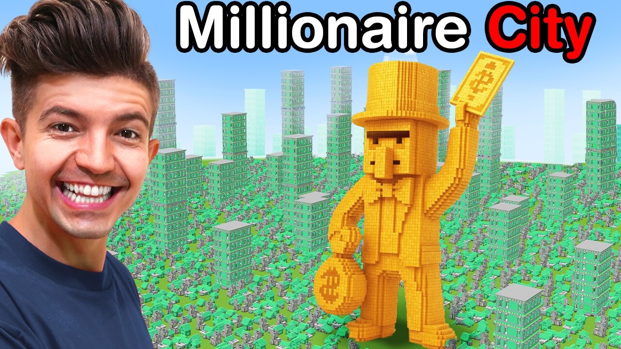 I Found Millionaire Villager City In Minecraft