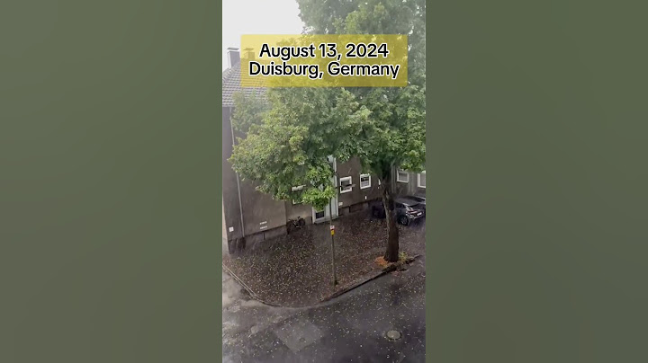 August 13, 2024, Duisburg, Germany. After several days of heat, a severe storm hits Duisburg.