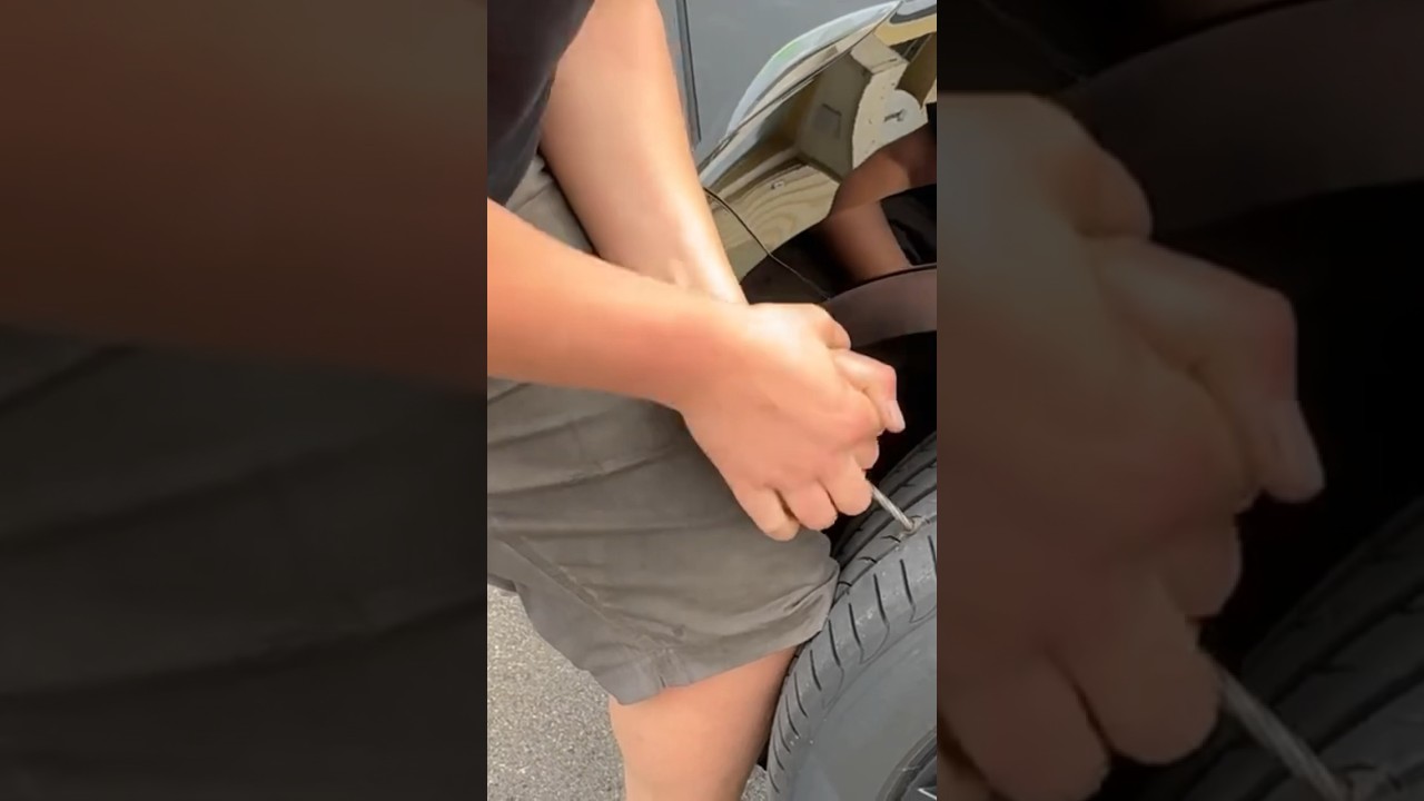 Autoreifen flicken in 2 Minuten