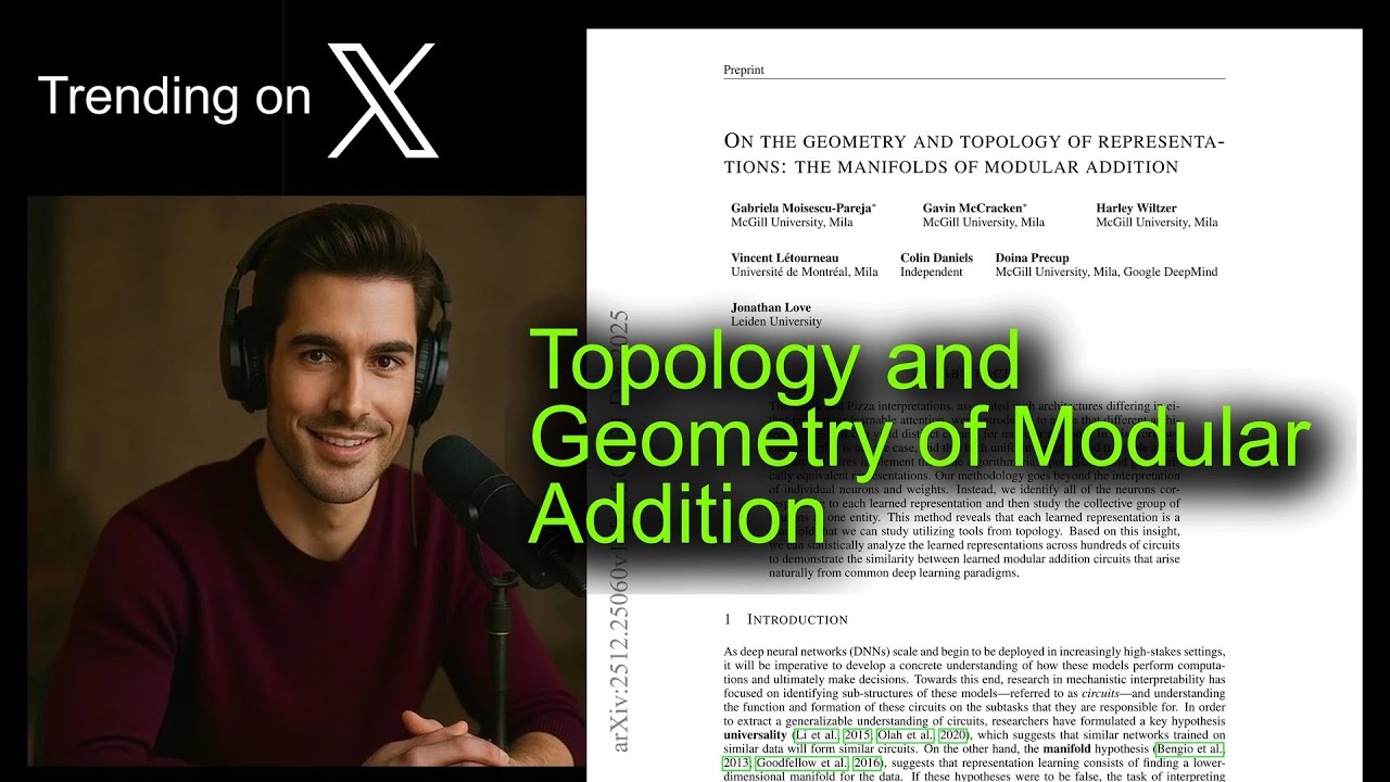 Topology and Geometry of Modular Addition