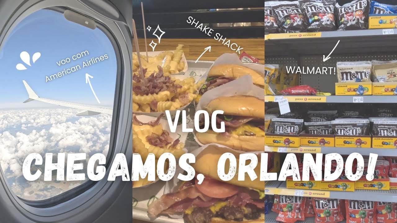 VLOG ORLANDO 2025 - VOO com a AMERICAN AIRLINES, IMIGRAÇÃO e PREÇOS no WALMART