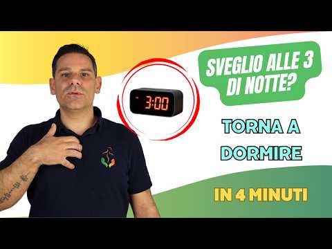 Video SVEGLIO alle TRE di notte? Torna a DORMIRE in 4 minuti