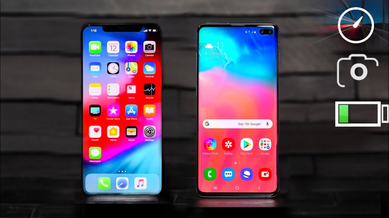 Samsung Galaxy S10 Plus vs iPhone XS Max (Full Comparación) en Español - YouTube