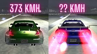 Need for Speed Underground 2: Full Car List - Top Speed Run from Slow to Supersonic!